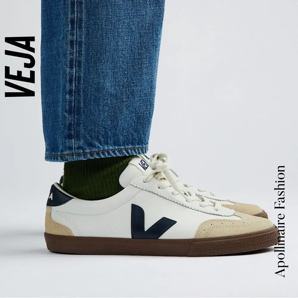 Veja VolleyOT Leather White and Bark Sneakers in Size women’s 10 New in Box - Picture 6 of 8
